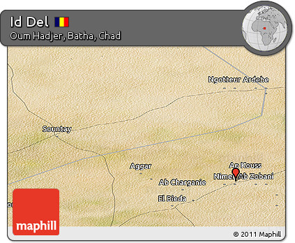 Satellite Panoramic Map of Id Del