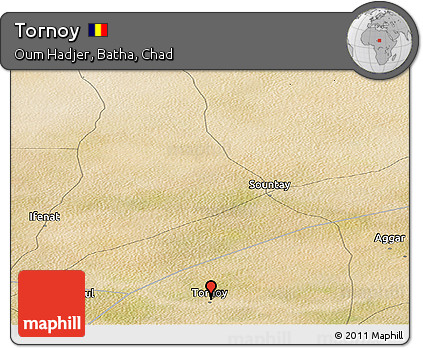 Satellite Panoramic Map of Tornoy