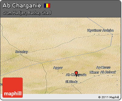 Satellite Panoramic Map of Ab Charganie