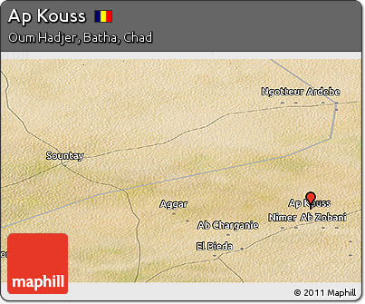 Satellite Panoramic Map of Ap Kouss