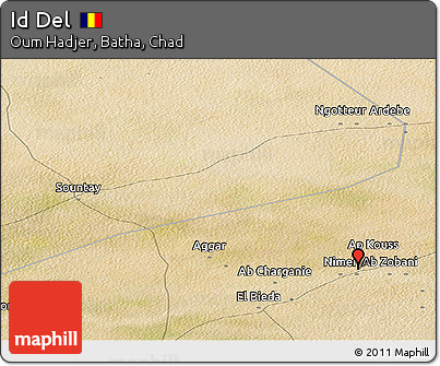 Satellite Panoramic Map of Id Del