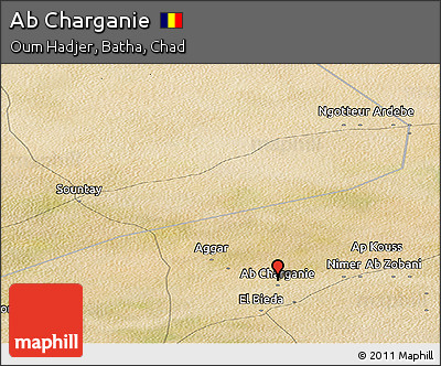 Satellite Panoramic Map of Ab Charganie