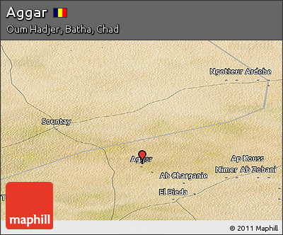 Satellite Panoramic Map of Aggar