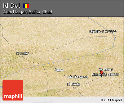 Satellite Panoramic Map of Id Del