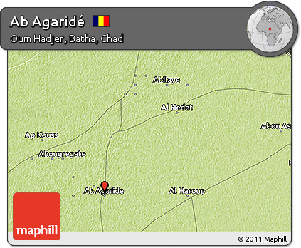 Physical 3D Map of Ab Agaridé