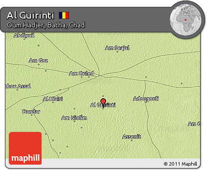 Physical 3D Map of Al Guirinti