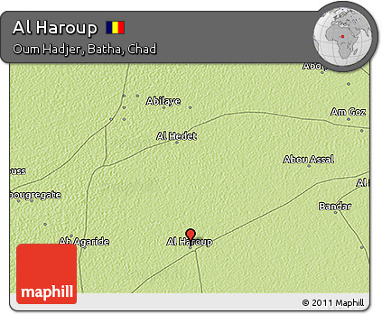 Physical 3D Map of Al Haroup