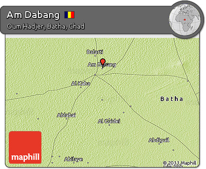 Physical 3D Map of Am Dabang