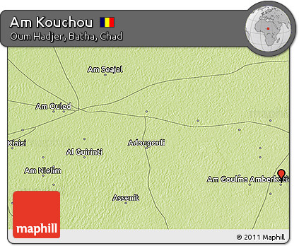Physical 3D Map of Am Kouchou