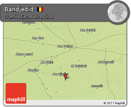 Physical 3D Map of Bandjedid
