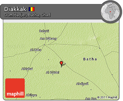 Physical 3D Map of Diakkak