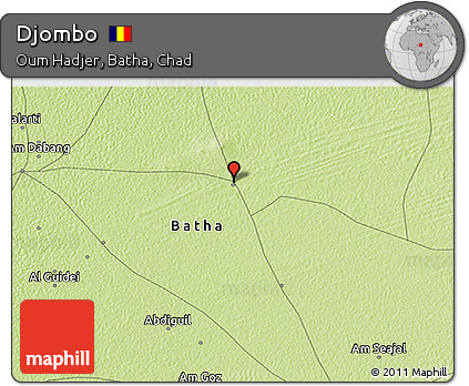 Physical 3D Map of Djombo