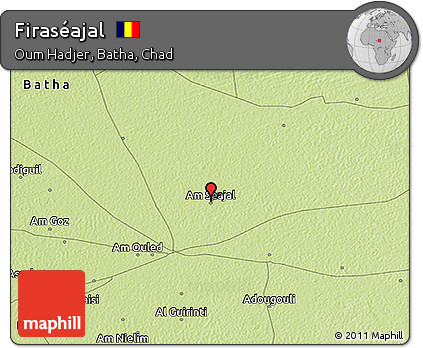 Physical 3D Map of Firaséajal