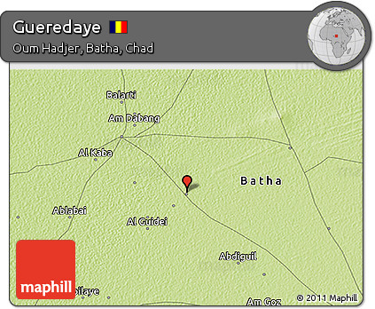 Physical 3D Map of Gueredaye