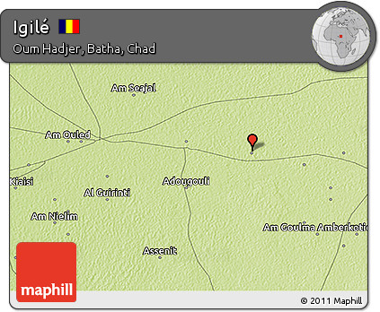 Physical 3D Map of Igilé