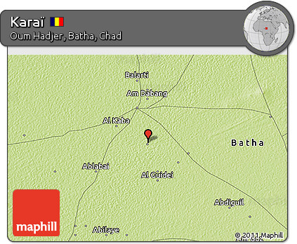 Physical 3D Map of Karaï