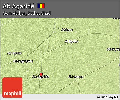 Physical 3D Map of Ab Agaridé