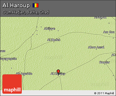 Physical 3D Map of Al Haroup