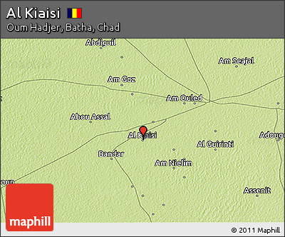 Physical 3D Map of Al Kiaisi