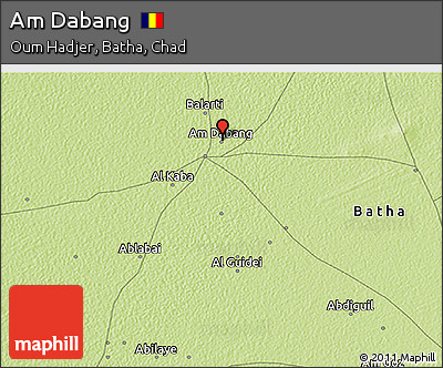 Physical 3D Map of Am Dabang
