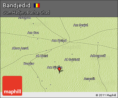 Physical 3D Map of Bandjedid