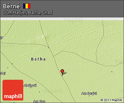 Physical 3D Map of Bérné