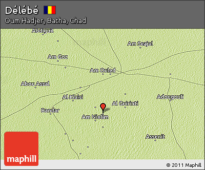 Physical 3D Map of Délébé