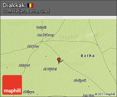 Physical 3D Map of Diakkak