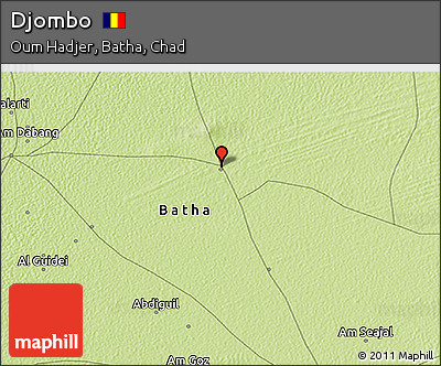 Physical 3D Map of Djombo