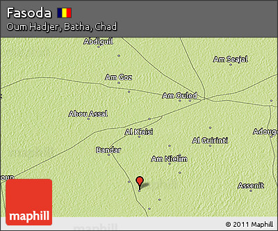Physical 3D Map of Fasoda