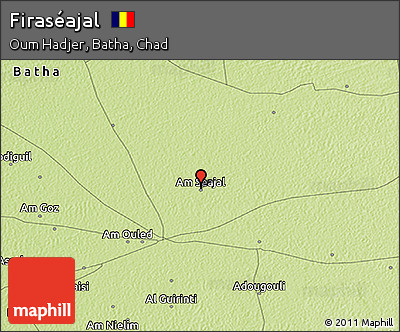 Physical 3D Map of Firaséajal