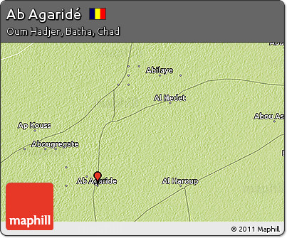Physical 3D Map of Ab Agaridé