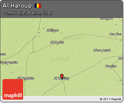 Physical 3D Map of Al Haroup