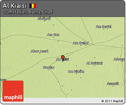 Physical 3D Map of Al Kiaisi