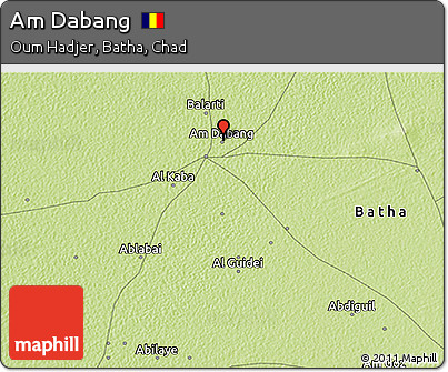 Physical 3D Map of Am Dabang