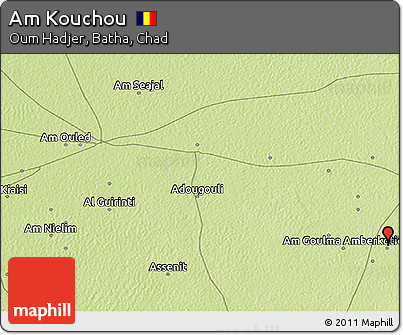 Physical 3D Map of Am Kouchou