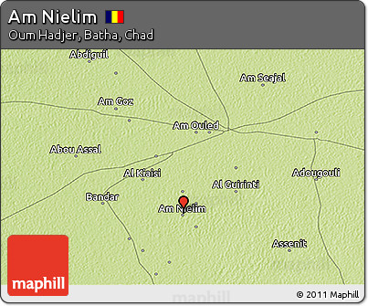 Physical 3D Map of Am Nielim