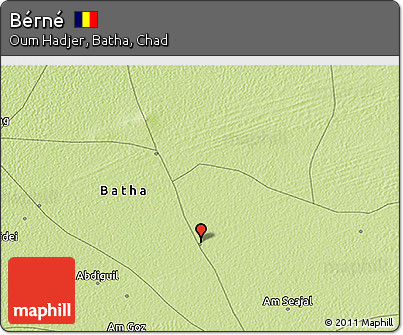 Physical 3D Map of Bérné