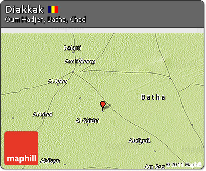 Physical 3D Map of Diakkak