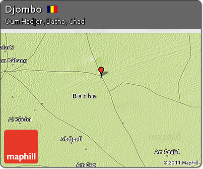 Physical 3D Map of Djombo