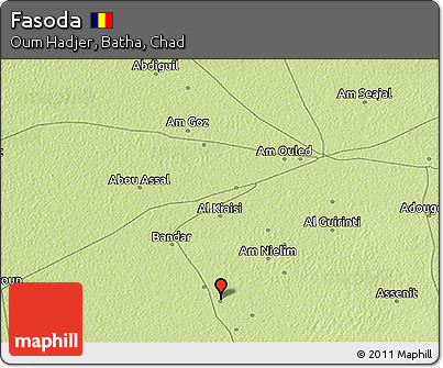 Physical 3D Map of Fasoda