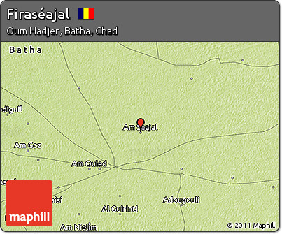 Physical 3D Map of Firaséajal