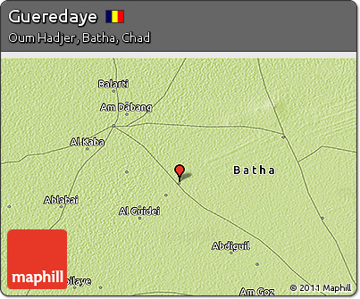 Physical 3D Map of Gueredaye