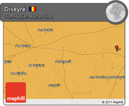 Political 3D Map of Diseyré
