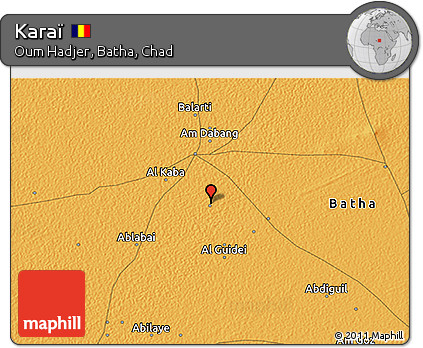 Political 3D Map of Karaï