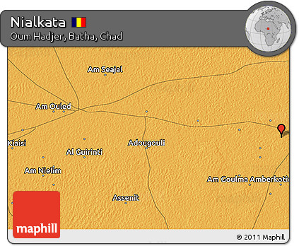 Political 3D Map of Nialkata