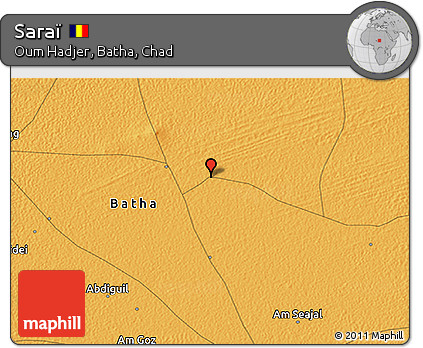Political 3D Map of Saraï