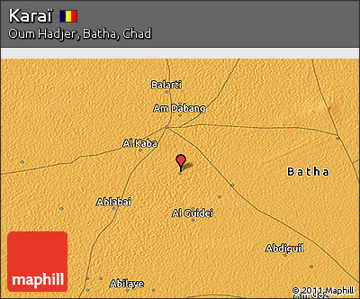 Political 3D Map of Karaï