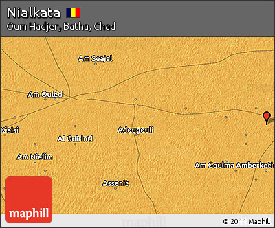 Political 3D Map of Nialkata