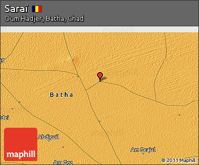 Political 3D Map of Saraï